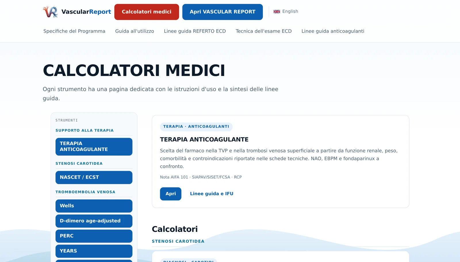 Elenco dei calcolatori medici